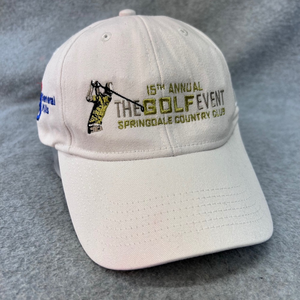 15th Annual Golf Event Mens White Legendary Headwear Springdale Country Club Hat